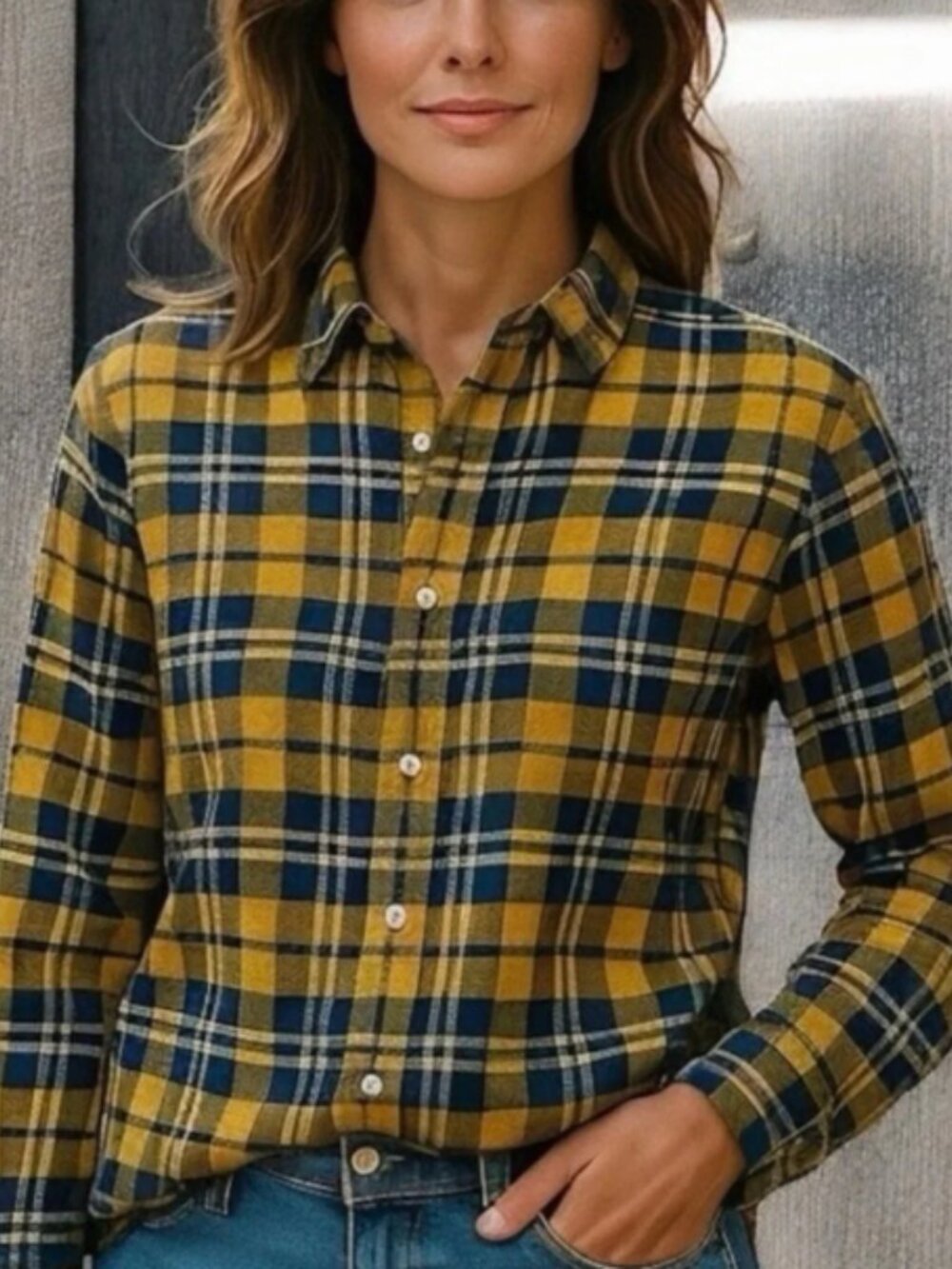 Frank & Eileen Silvio Plaid Button-Up